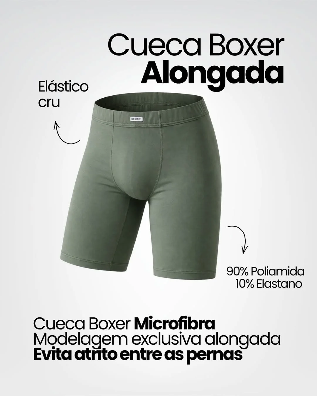Cueca Boxer Alongada